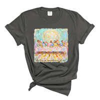 Load image into Gallery viewer, Christian Last Supper Do This In Remembrance Of Me Comfort Colors Tee