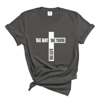 Load image into Gallery viewer, The Way The Truth The Life Jesus Shirt - Christian Cross T Shirt