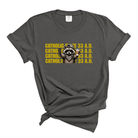 Load image into Gallery viewer, Catholic Since 33 AD Shirt - Raccoon Christian Coffee Lover Tee