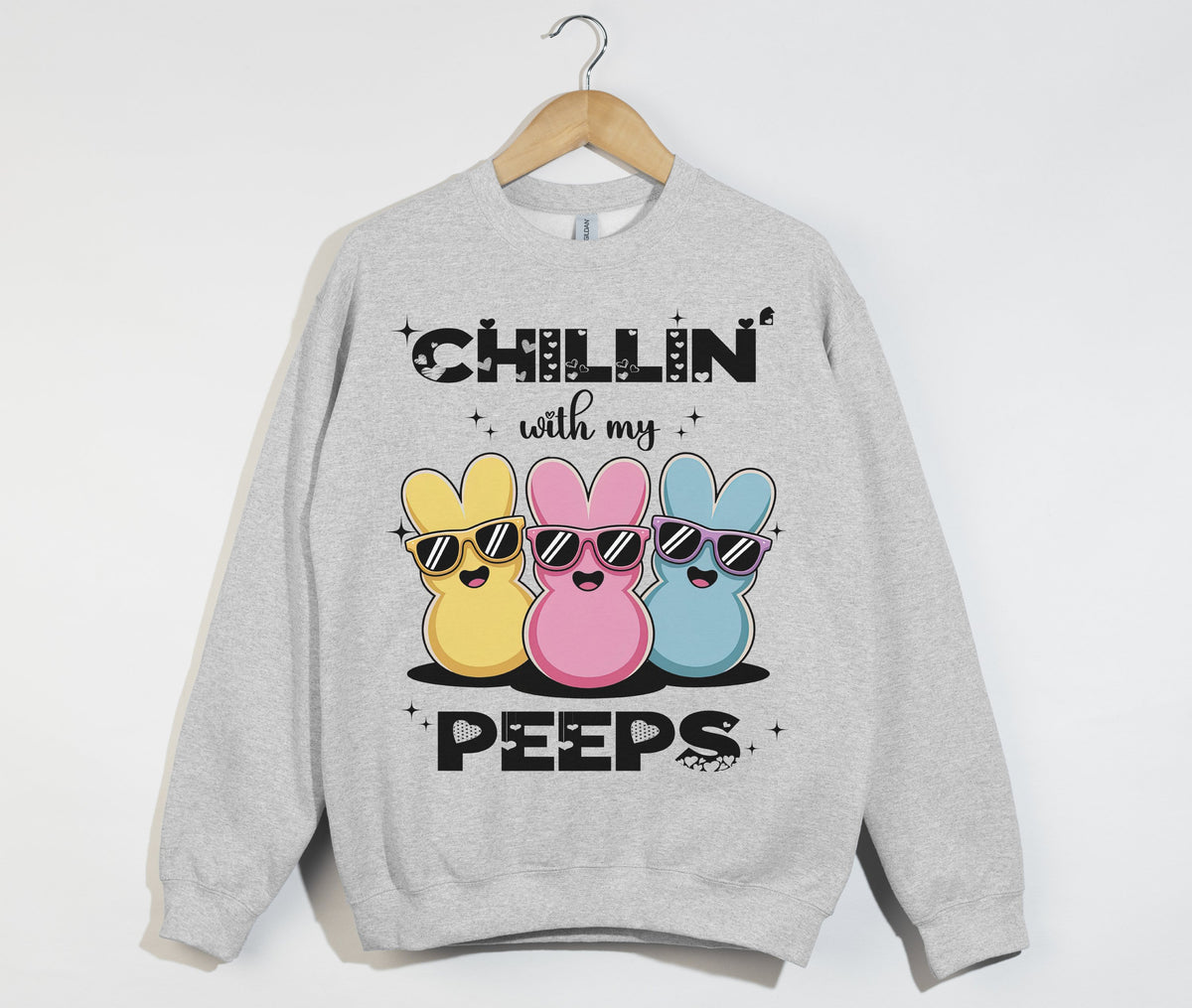 Chillin' With My Peeps - Easter Christian Sweatshirt