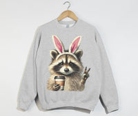 Load image into Gallery viewer, Easter Raccoon Bunny Sweatshirt
