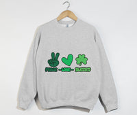 Load image into Gallery viewer, Peace, Love And Blessed - Christian Sweatshirt
