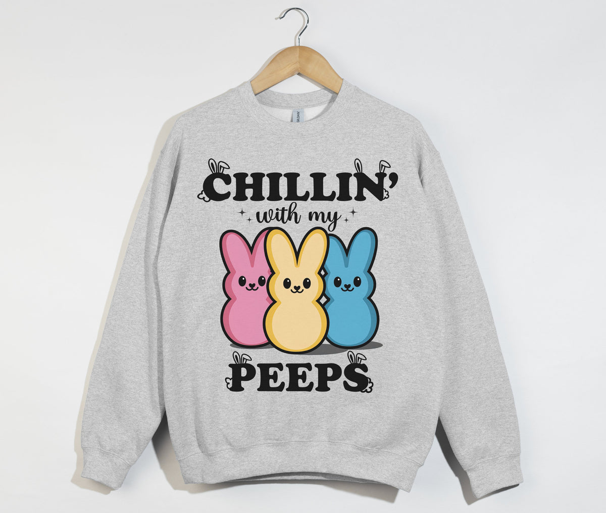 Chillin' With My Peeps - Easter Christian Sweatshirt