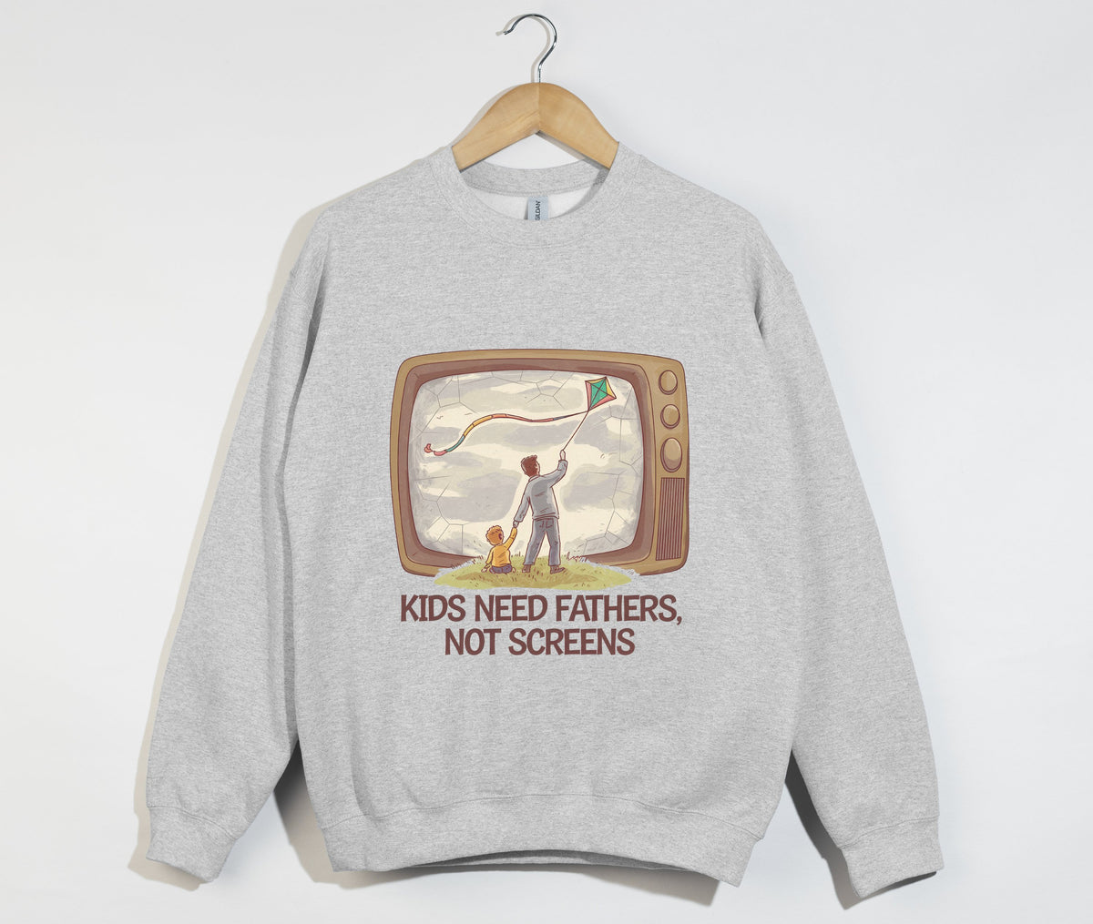 Kids Need Fathers, Not Screens - Sweatshirt
