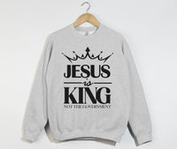 Load image into Gallery viewer, Jesus Is King Not The Government - Christian Sweatshirt
