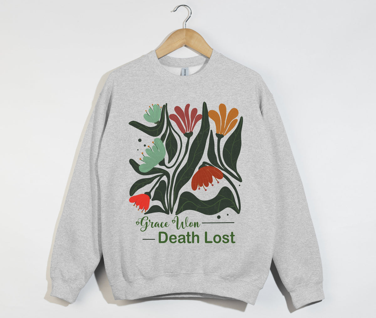 Grace Won, Death Lost - Christian Easter Sweatshirt