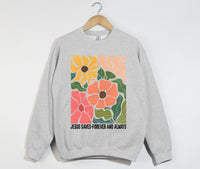 Load image into Gallery viewer, Jesus Saves, Forever And Always - Christian Sweatshirt
