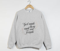 Load image into Gallery viewer, God Made Them Male And Female - Christian Sweatshirt
