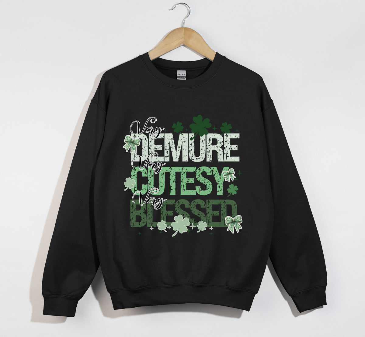 Very Demure, Very Cutesy, Very Blessed - Christian Sweatshirt