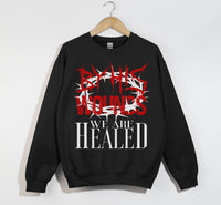 Load image into Gallery viewer, By His Wounds We Are Healed - Christian Sweatshirt
