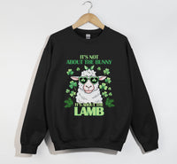 Load image into Gallery viewer, It&#39;s Not About The Bunny, It&#39;s About The Lamb - Christian Sweatshirt
