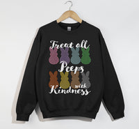 Load image into Gallery viewer, Treat All Peeps With Kindness - Easter Sweatshirt