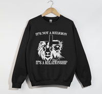 Load image into Gallery viewer, It&#39;s Not A Religion, It&#39;s A Relationship - Christian Sweatshirt
