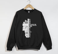 Load image into Gallery viewer, God So Loved The World - John 3:16 Christian Sweatshirt
