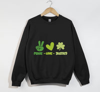 Load image into Gallery viewer, Peace, Love And Blessed - Christian Sweatshirt
