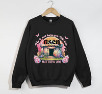 Load image into Gallery viewer, He Is Not Here For He Has Risen - Christian Sweatshirt
