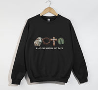 Load image into Gallery viewer, A Lot Can Happen In 7 Days - Easter Sweatshirt
