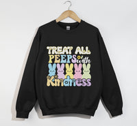 Load image into Gallery viewer, Treat All Peeps With Kindness - Easter Sweatshirt