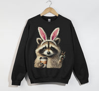 Load image into Gallery viewer, Easter Raccoon Bunny Sweatshirt