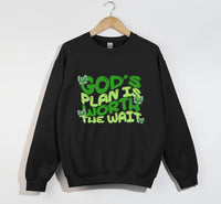Load image into Gallery viewer, God&#39;s Plan Is Worth The Wait - Christian Sweatshirt
