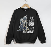 Load image into Gallery viewer, He Who Kneels Before God - Christian Sweatshirt
