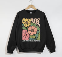 Load image into Gallery viewer, Jesus Saves, Forever And Always - Christian Sweatshirt
