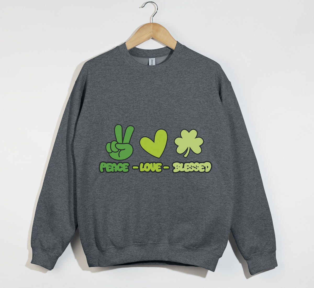 Peace, Love And Blessed - Christian Sweatshirt