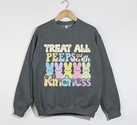 Load image into Gallery viewer, Treat All Peeps With Kindness - Easter Sweatshirt