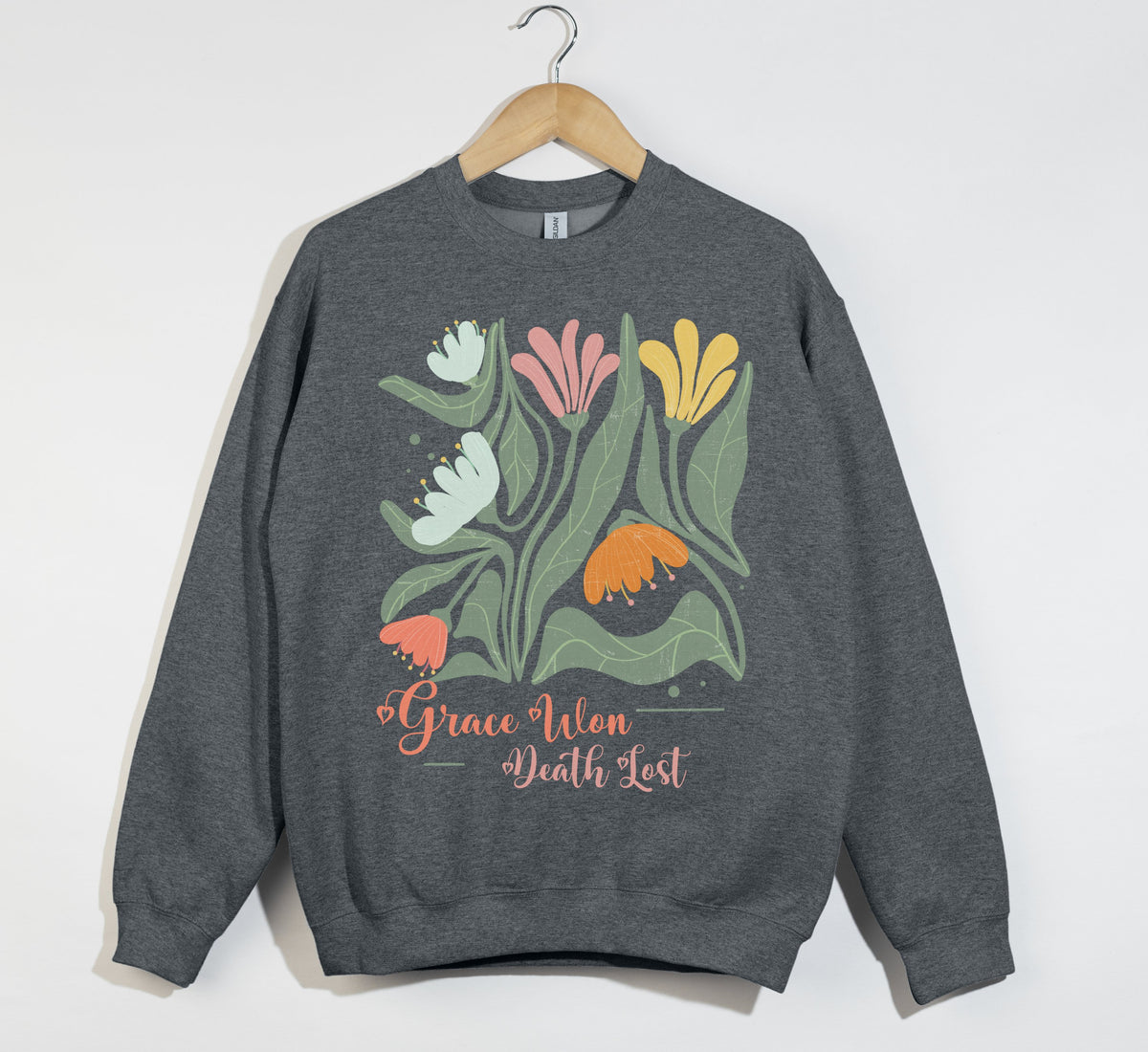 Grace Won, Death Lost - Christian Easter Sweatshirt
