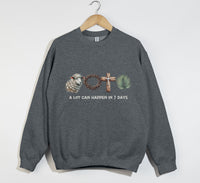 Load image into Gallery viewer, A Lot Can Happen In 7 Days - Easter Sweatshirt
