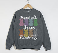 Load image into Gallery viewer, Treat All Peeps With Kindness - Easter Sweatshirt