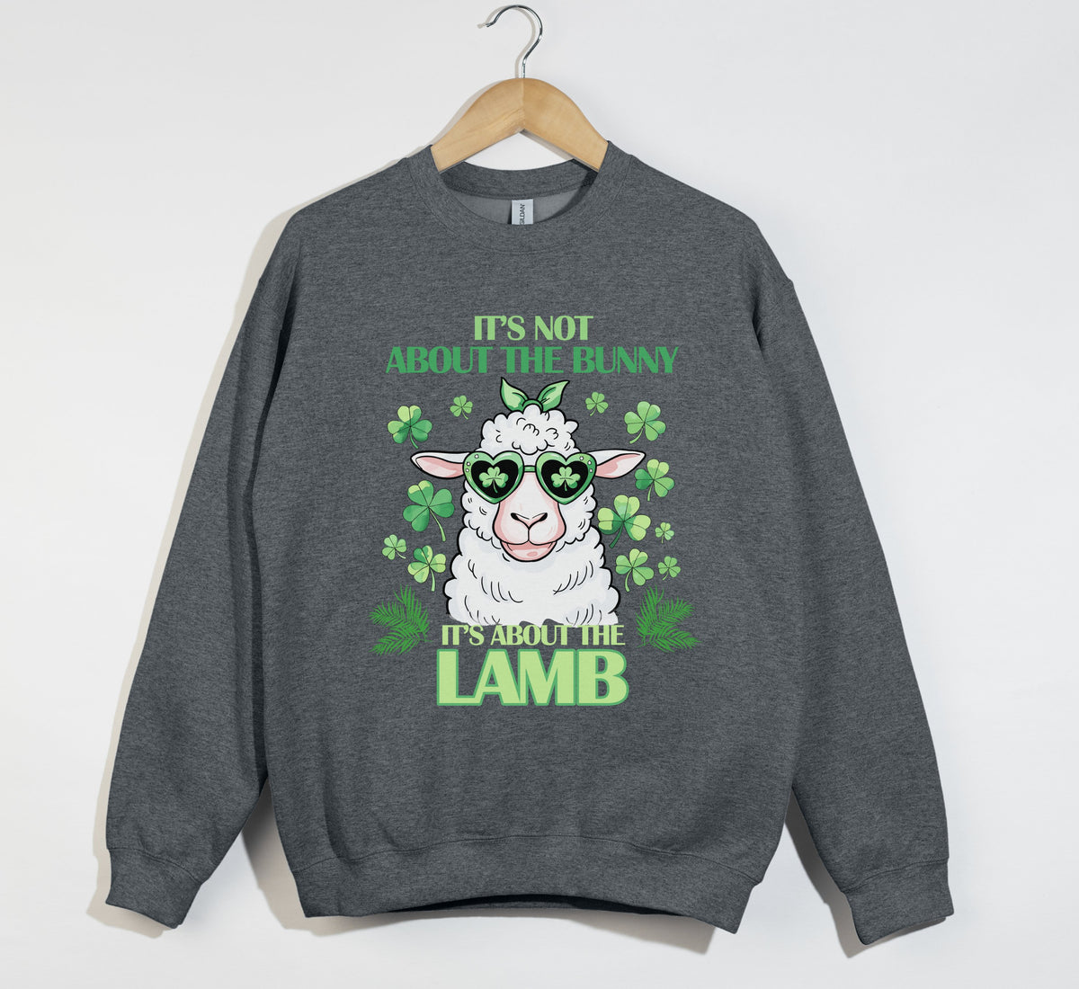 It's Not About The Bunny, It's About The Lamb - Christian Sweatshirt