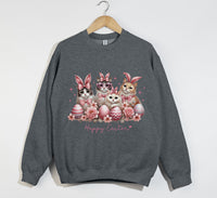 Load image into Gallery viewer, Happy Easter Sweatshirt - Cute Cat Sweatshirt
