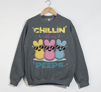 Load image into Gallery viewer, Chillin' With My Peeps - Easter Christian Sweatshirt