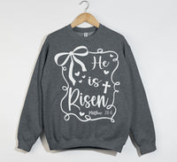 Load image into Gallery viewer, He Is Risen - Christian Sweatshirt
