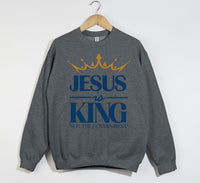 Load image into Gallery viewer, Jesus Is King Not The Government - Christian Sweatshirt
