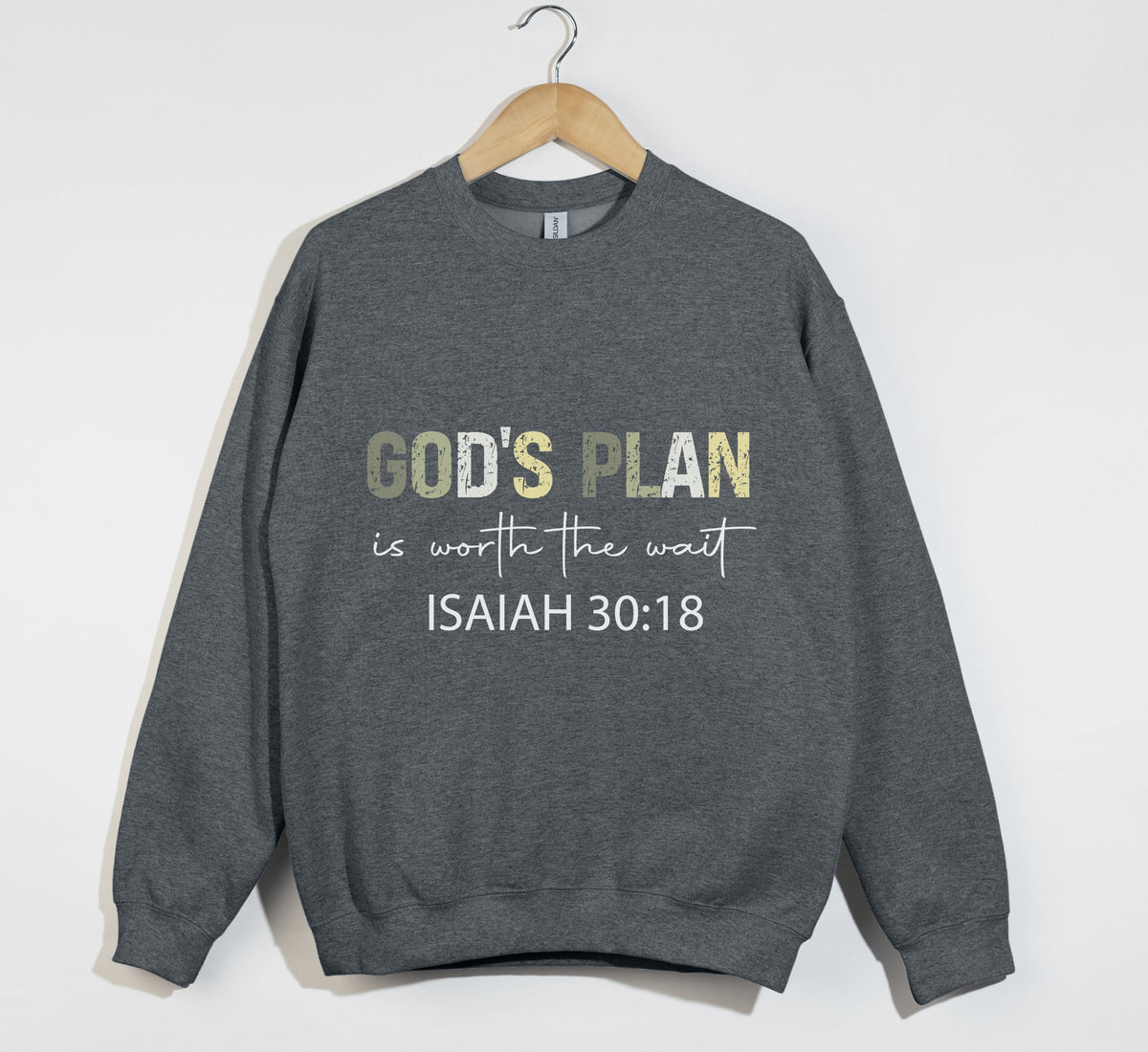 God's Plan Is Worth The Wait - Christian Sweatshirt