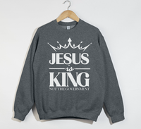 Load image into Gallery viewer, Jesus Is King Not The Government - Christian Sweatshirt
