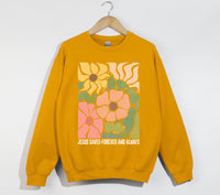 Load image into Gallery viewer, Jesus Saves, Forever And Always - Christian Sweatshirt
