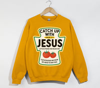 Load image into Gallery viewer, Catch Up With Jesus - Christian Sweatshirt