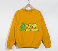 Load image into Gallery viewer, Peace, Love And Blessed - Christian Sweatshirt
