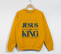 Load image into Gallery viewer, Jesus Is King Not The Government - Christian Sweatshirt
