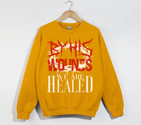 Load image into Gallery viewer, By His Wounds We Are Healed - Christian Sweatshirt
