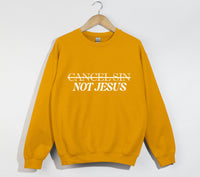 Load image into Gallery viewer, Cancel Sin Not Jesus - Christian Sweatshirt
