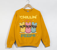 Load image into Gallery viewer, Chillin' With My Peeps - Easter Christian Sweatshirt