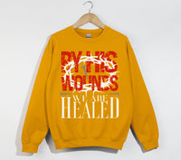 Load image into Gallery viewer, By His Wounds We Are Healed - Christian Sweatshirt