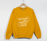 Load image into Gallery viewer, God Made Them Male And Female - Christian Sweatshirt

