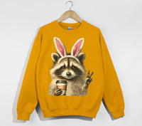 Load image into Gallery viewer, Easter Raccoon Bunny Sweatshirt
