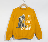 Load image into Gallery viewer, He Who Kneels Before God - Christian Sweatshirt
