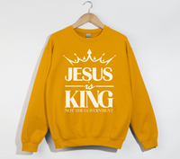 Load image into Gallery viewer, Jesus Is King Not The Government - Christian Sweatshirt

